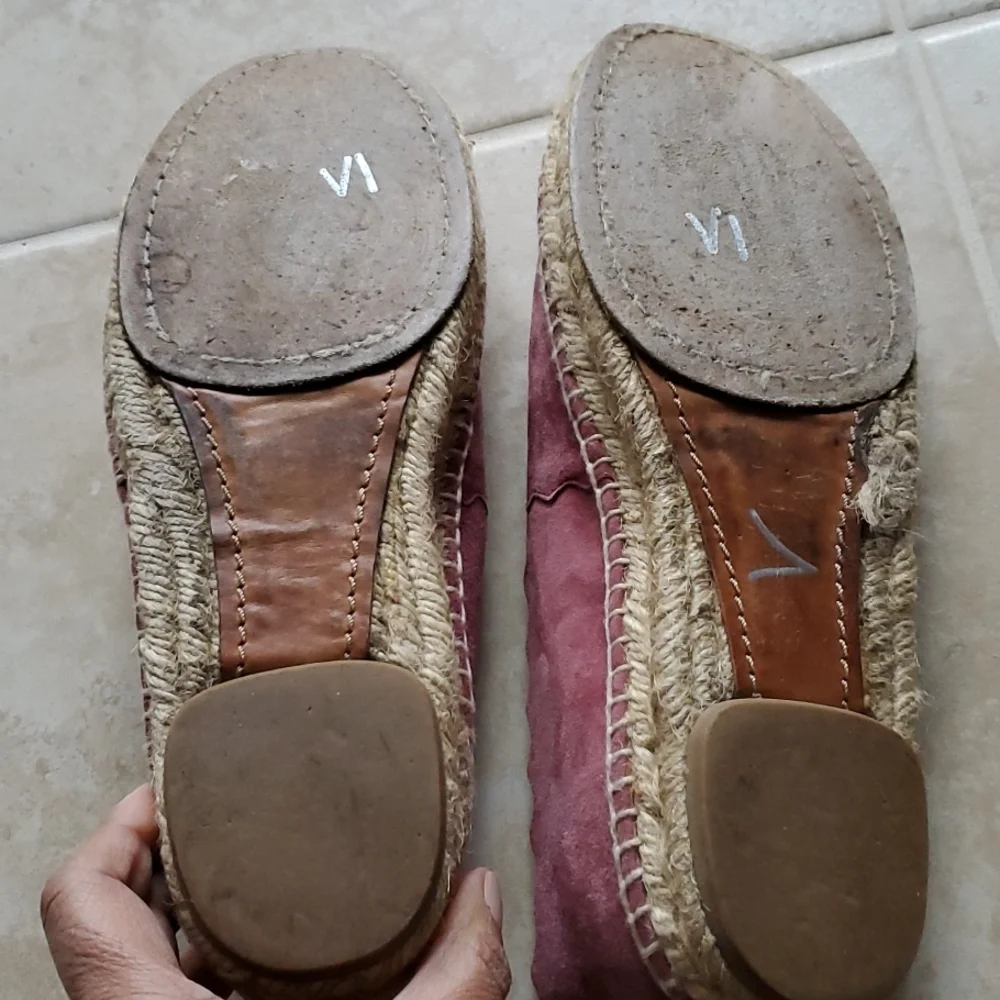 Chloé Lauren Suade Espadrilles, Size 7.5